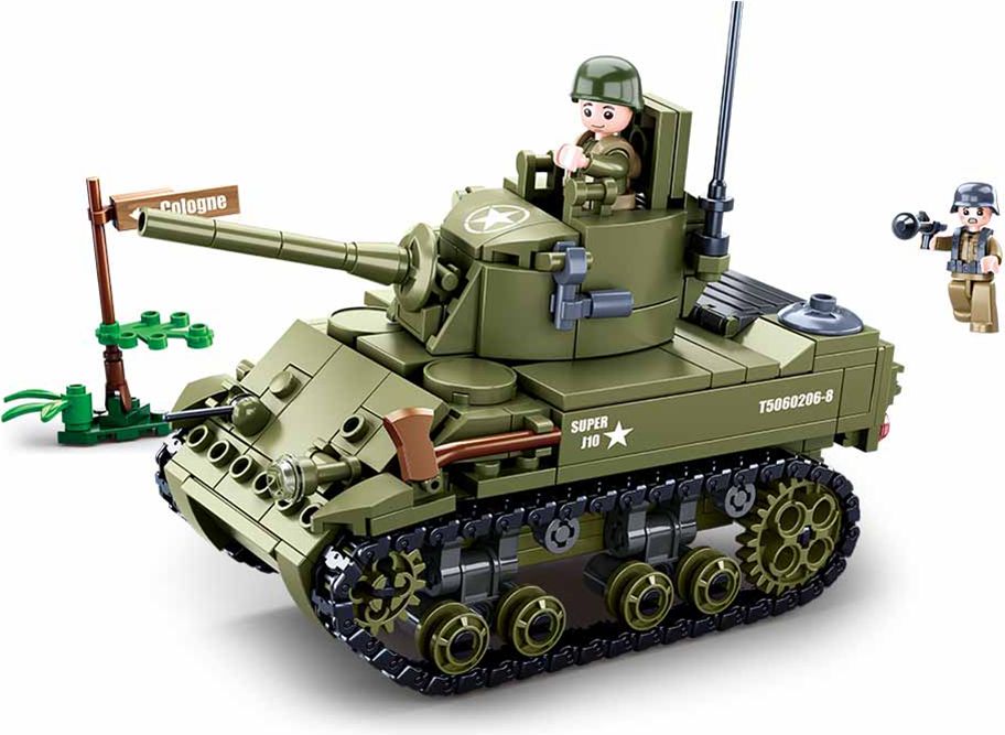 Sluban Army Model Bricks M38-B0756 Velký bitevmí tank - obrázek 2