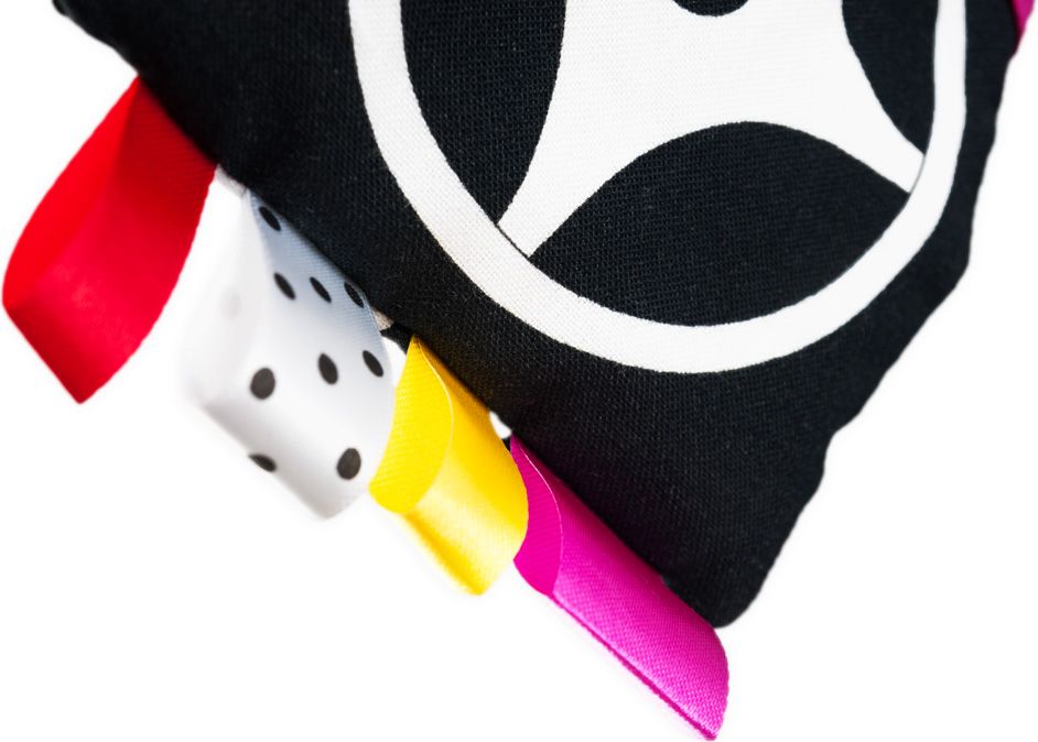 Hencz Toys Černobílé kontrastní leporelo - růžové - obrázek 3