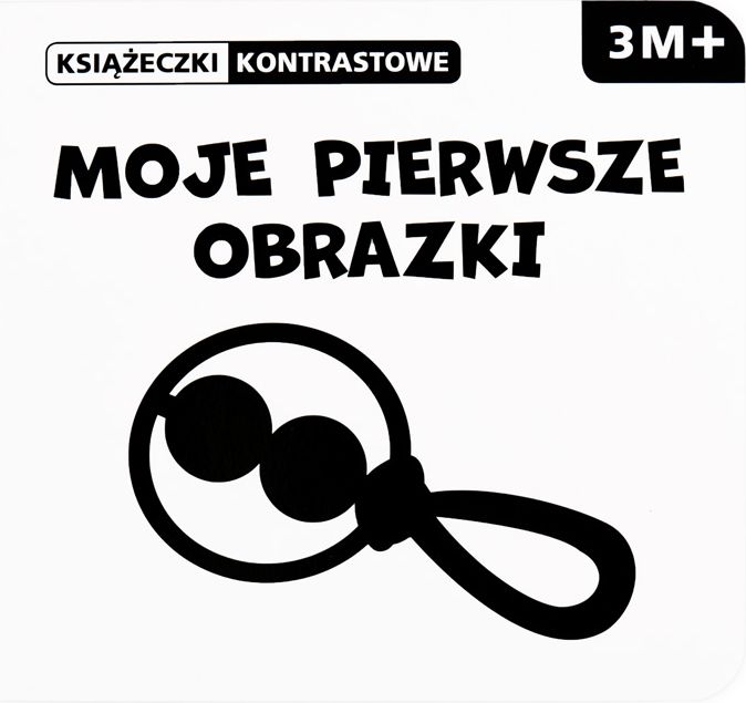 Wilga Černobílá stimulační kniha - Chrastítko - obrázek 1