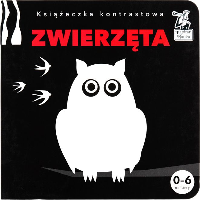 KapitanNauka Černobílá stimulační kniha - Sova - obrázek 1
