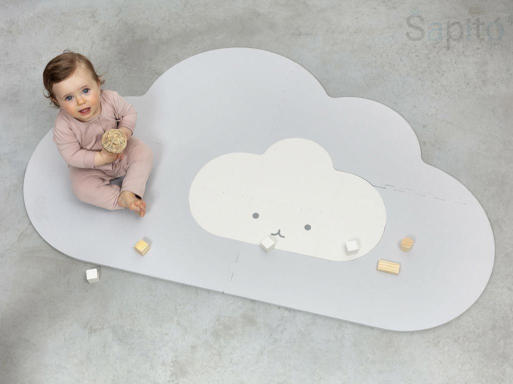 Quut Playmat S - Herní podložka Obláček – šedá - obrázek 2