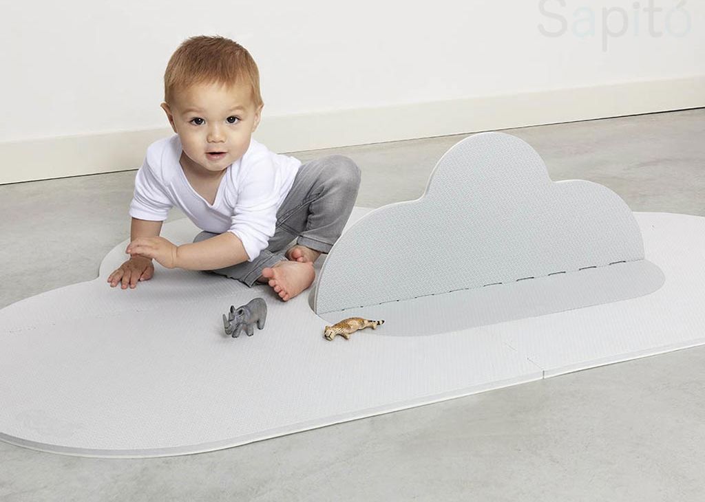 Quut Playmat S - Herní podložka Obláček – šedá - obrázek 4