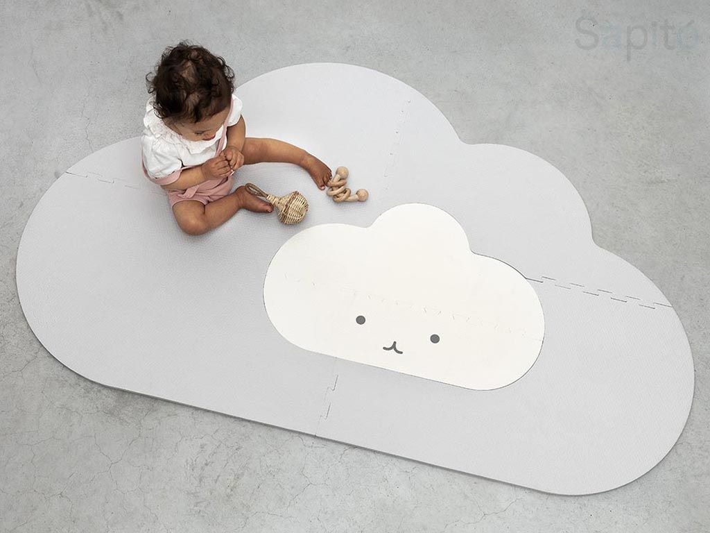 Quut Playmat S - Herní podložka Obláček – šedá - obrázek 6