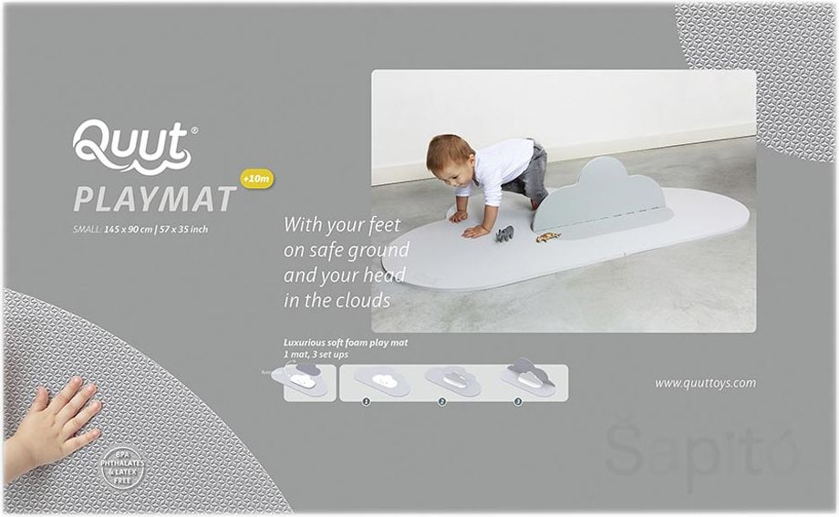 Quut Playmat S - Herní podložka Obláček – šedá - obrázek 9