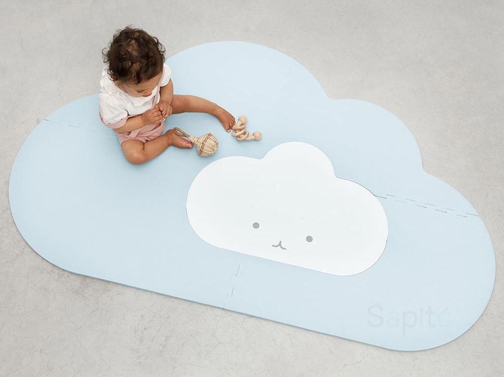 Dětská herní podložka Quut Playmat L – světle modrá - obrázek 10