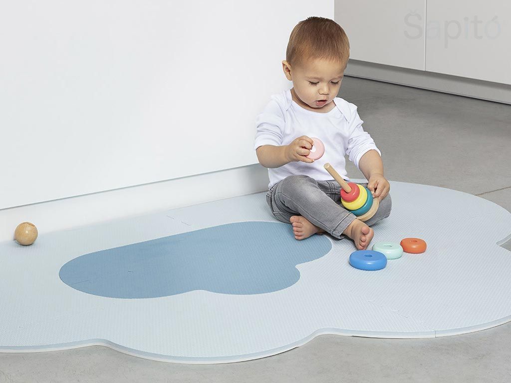 Dětská herní podložka Quut Playmat L – světle modrá - obrázek 11