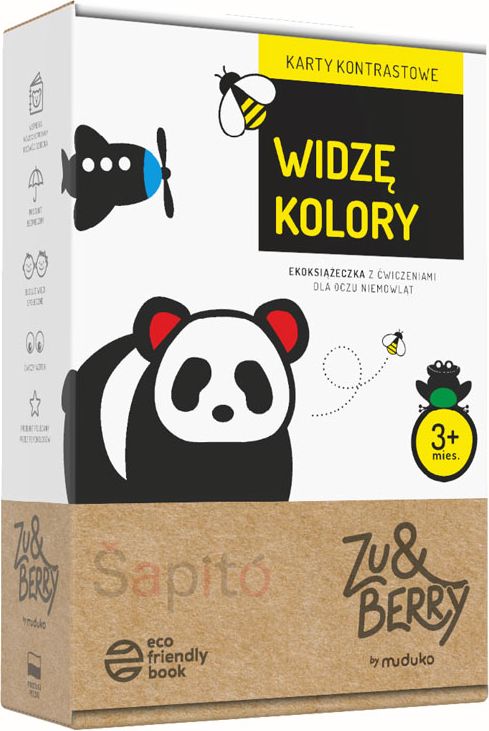 Zu&Berry Kontrastní karty - Panda EKO - obrázek 1