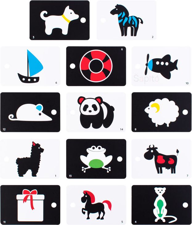 Zu&Berry Kontrastní karty - Panda EKO - obrázek 2