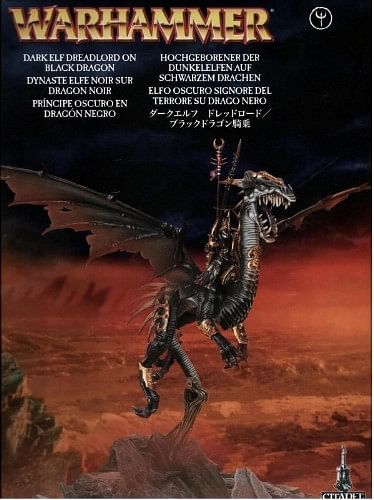 Warhammer: Dark Elf Dreadlord on Black Dragon - obrázek 1