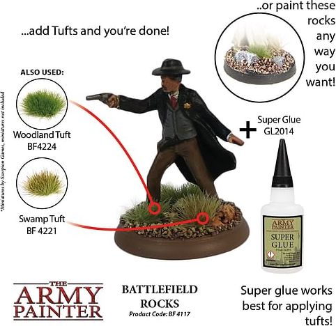 Dekorace Army Painter - Battlefield Rocks, posyp - obrázek 5