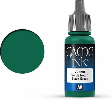 Vallejo: Black Green Ink 17ml - obrázek 1
