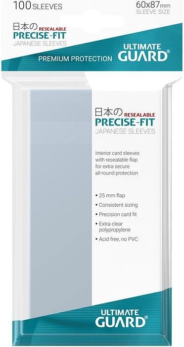 Obaly na karty 60 x 87 mm - (Ultimate Guard Precise-Fit Resealable) - obrázek 1
