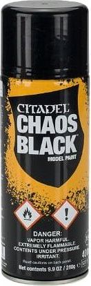 Citadel Spray Paints: Chaos Black Spray 400ml - obrázek 1