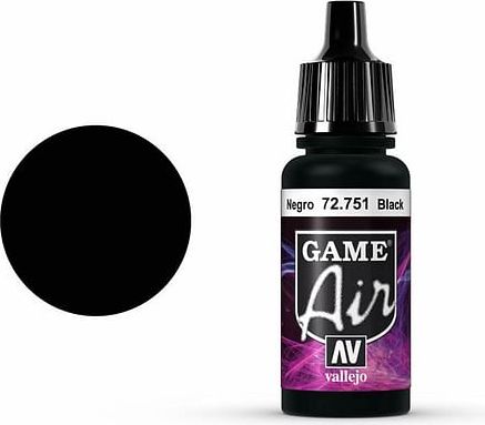 Vallejo: Game Air Black 17ml - obrázek 1
