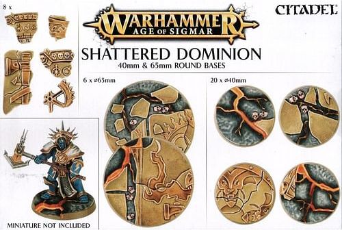 Warhammer AoS: Shattered Dominion - kulaté podstavce 40mm & 65mm - obrázek 1