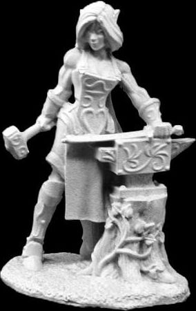 Figurka Laril Silverhand, elfí kovářka - obrázek 1