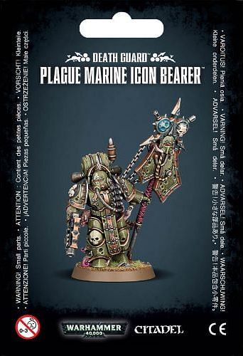 Warhammer 40000: Death Guard Plague Marine Icon Bearer - obrázek 1