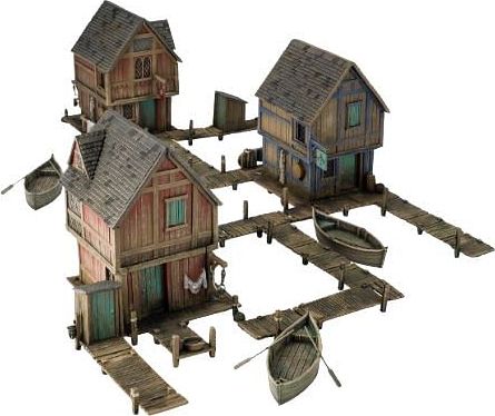 Hobbit Strategy Battle Game - Lake-town House - 3 Krabice - obrázek 1