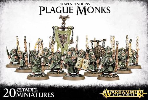 Warhammer AoS: Skaven Pestilens Plague Monks - obrázek 1