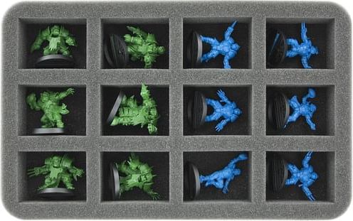 Pěnový pořadač Feldherr 40 mm, poloviční, 12 slotů Blood Bowl - obrázek 3