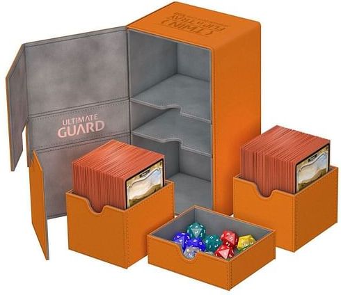Krabička na karty Ultimate Guard Twin Flip n Tray 200+, barva bílá - obrázek 2