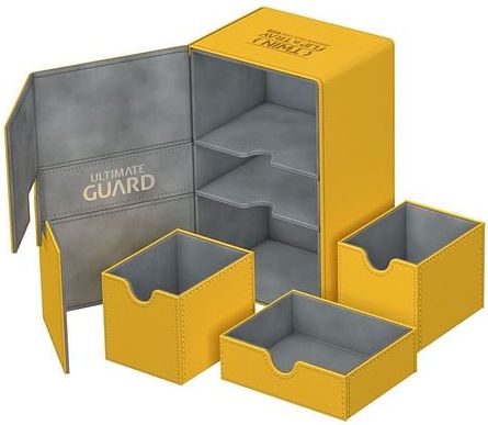 Krabička na karty Ultimate Guard Twin Flip n Tray 160+, barva písková - obrázek 8