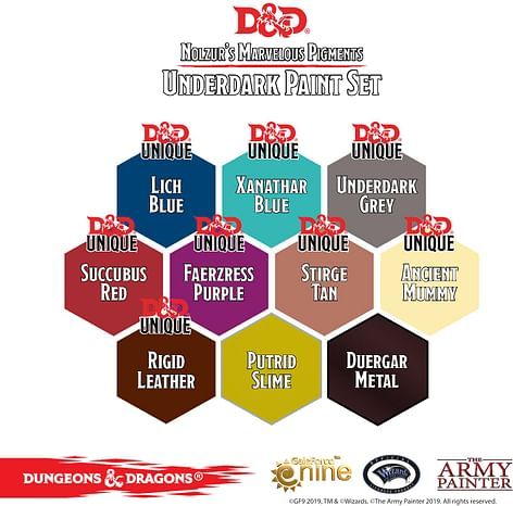 D&D: Nolzur s Marvelous Pigments - Underdark Paint Set - obrázek 3