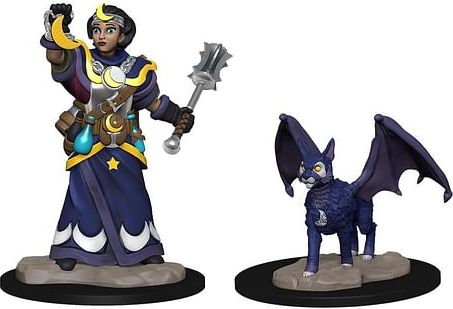 Wardlings Painted RPG Figures: Kněžka & okřídlená kočka - obrázek 1