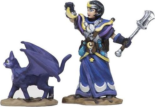 Wardlings Painted RPG Figures: Kněžka & okřídlená kočka - obrázek 2