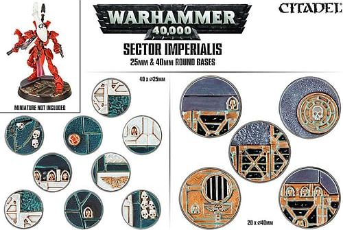 Warhammer 40000: Sector Imperialis - 25mm & 40mm Round Bases - obrázek 1