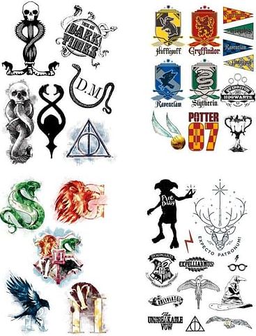 Cinereplicas Sada tetování Harry Potter - obrázek 1