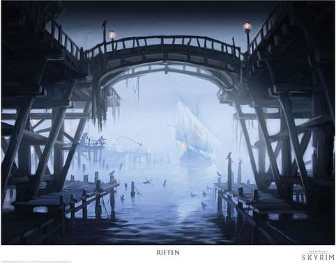 FaNaTtik Sada litografií The Elder Scrolls: Skyrim, 5 ks - obrázek 3