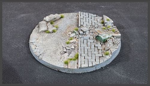 Podstavec Urban Warfare, kulatý, 100mm (nabarvený, 1 ks) - obrázek 2