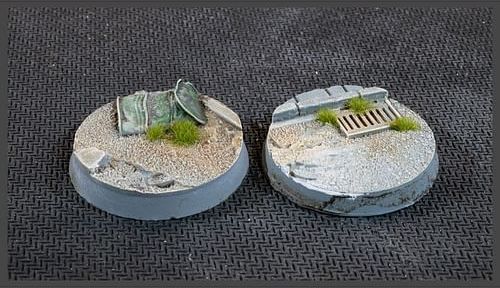 Podstavce Urban Warfare, kulaté, 32mm (nabarvené, 8 ks) - obrázek 2