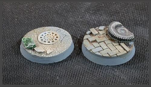 Podstavce Urban Warfare, kulaté, 32mm (nabarvené, 8 ks) - obrázek 3