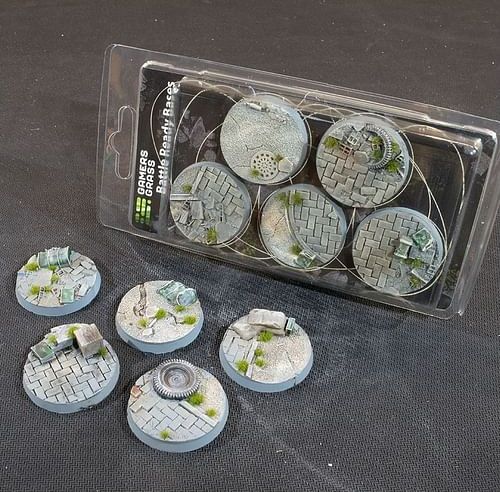 Podstavce Urban Warfare, kulaté, 40mm (nabarvené, 5 ks) - obrázek 1