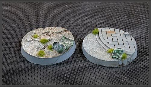 Podstavce Urban Warfare, kulaté, 40mm (nabarvené, 5 ks) - obrázek 2