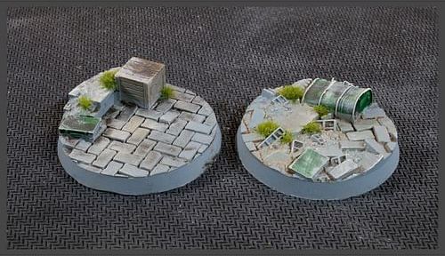 Podstavce Urban Warfare, kulaté, 40mm (nabarvené, 5 ks) - obrázek 3