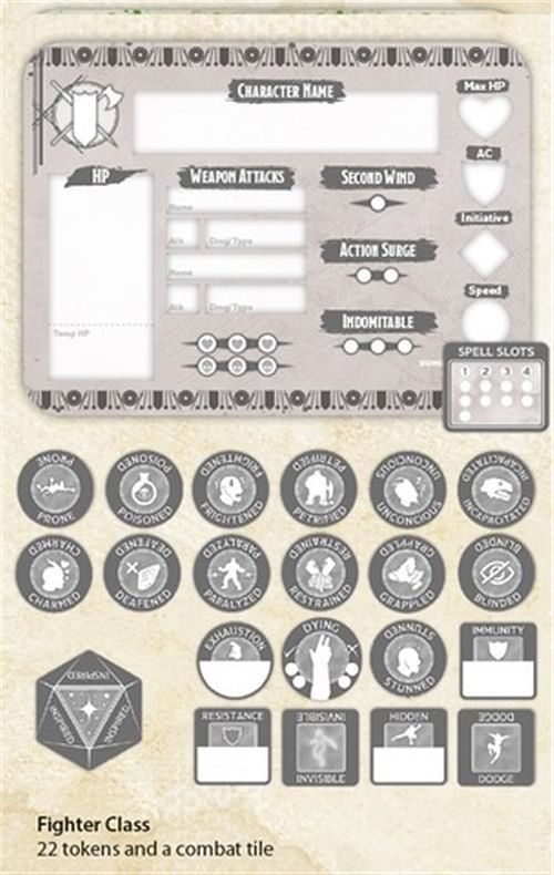 Dungeons & Dragons - Fighter Token Set - obrázek 1