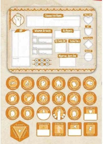 Dungeons & Dragons - Monk Token Set - obrázek 1