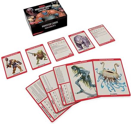 Dungeons & Dragons: Monster Card Deck Levels 0-5 (179 karet) - obrázek 2