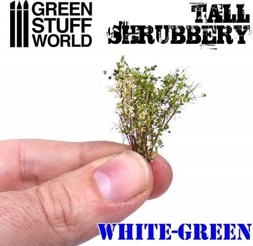 Dekorace Green Stuff World - Tall Shrubbery: White Green - obrázek 3