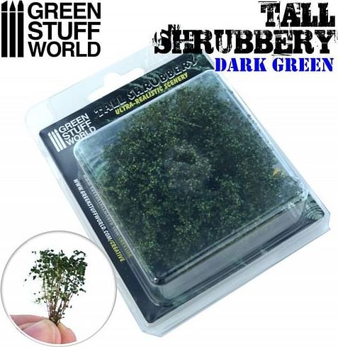 Dekorace Green Stuff World - Tall Shrubbery: Dark Green - obrázek 2
