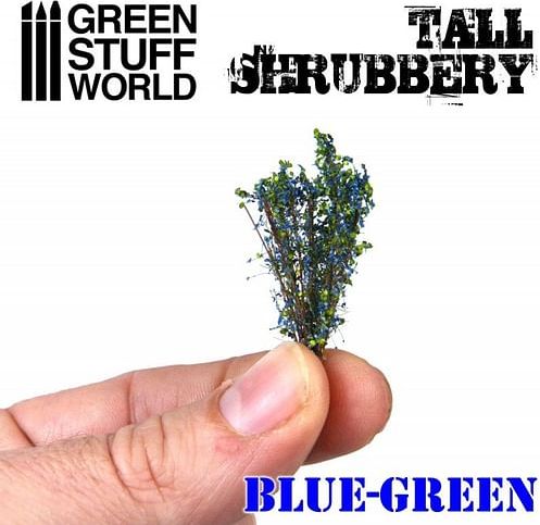 Dekorace Green Stuff World - Tall Shrubbery: Blue Green - obrázek 3