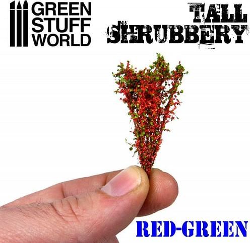 Dekorace Green Stuff World - Tall Shrubbery: Red Green - obrázek 3