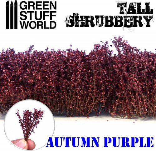 Dekorace Green Stuff World - Tall Shrubbery: Autumn Purple - obrázek 1
