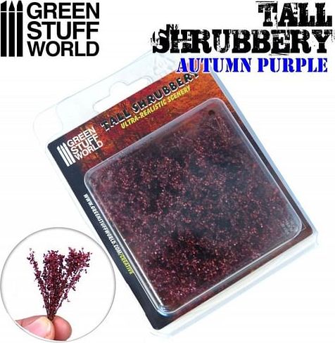 Dekorace Green Stuff World - Tall Shrubbery: Autumn Purple - obrázek 2