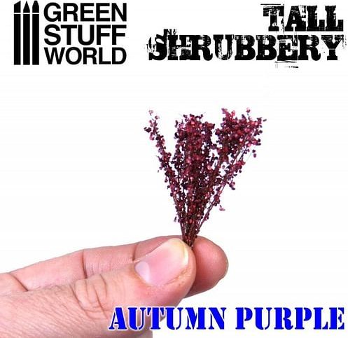 Dekorace Green Stuff World - Tall Shrubbery: Autumn Purple - obrázek 3