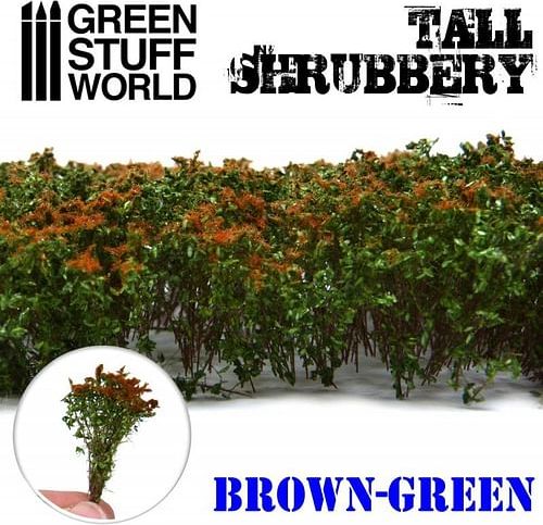 Dekorace Green Stuff World - Tall Shrubbery: Brown Green - obrázek 1