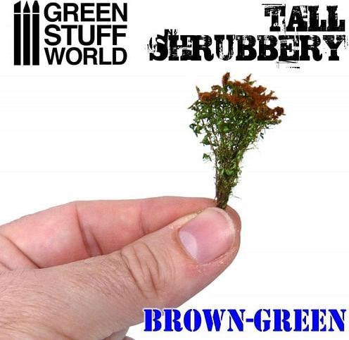 Dekorace Green Stuff World - Tall Shrubbery: Brown Green - obrázek 3